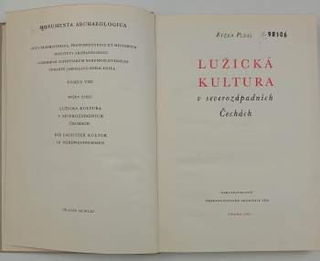 Evžen Plesl: Lužická kultura v severozápadních Čechách