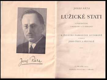 Josef Páta: Lužické stati