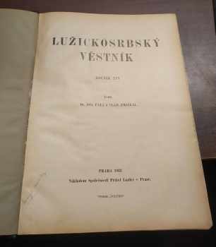 Josef Páta: Lužickosrbský věstník - ročník XIV., XV., XVI., XVII.. XVIII.