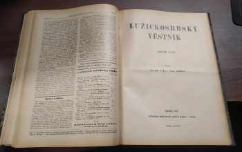Josef Páta: Lužickosrbský věstník - ročník XIV., XV., XVI., XVII.. XVIII.