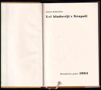 Johan Fabricius: Lvi hladovějí v Neapoli