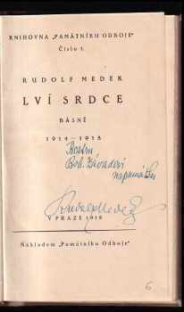 Rudolf Medek: Lví srdce