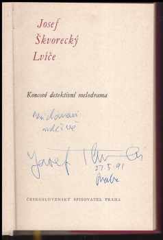 Josef Škvorecký: Lvíče