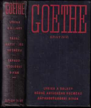 Johann Wolfgang von Goethe: Lyrika a balady