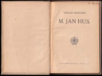 Václav Novotný: M. Jan Hus