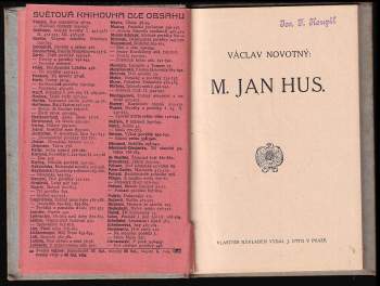 Václav Novotný: M. Jan Hus