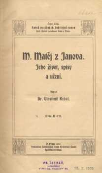 M. Matěj z Janova