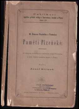 M. Šimona Plachého z Třebnice Paměti Plzeňské