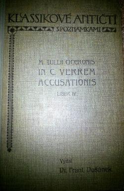 M. Tullii Ciceronis in C. Verrem accusationis, liber IV