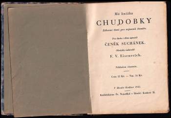 Čeněk Suchánek: Má knížka Chudobky