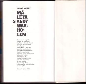Ultra Violet: Má léta s Andy Warholem