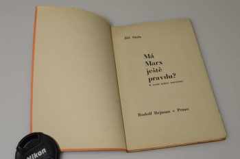 Jiří Stolz: Má Marx ještě pravdu?
