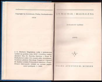 Josef Svatopluk Machar: Macharovy spisy
