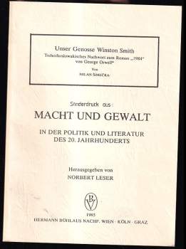 Macht und Gewalt in der Politik und Literatur des 20. Jahrhunderts.