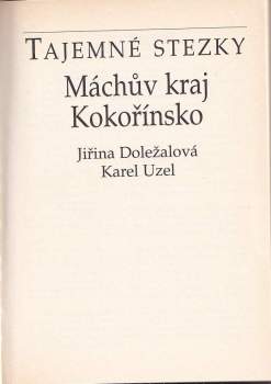 Jiřina Doležalová: Máchův kraj - Kokořínsko
