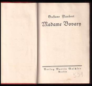 Gustave Flaubert: Madame Bovary