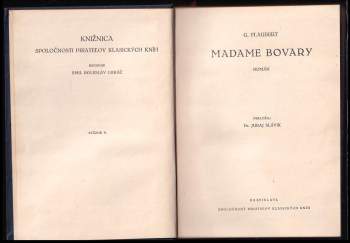 Gustave Flaubert: Madame Bovary
