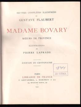 Gustave Flaubert: Madame Bovary