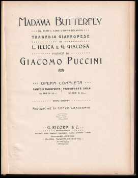 Giacomo Puccini: Madama butterfly
