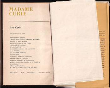 Eve Curie: Madame Curie