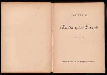 Jan Wenig: Madla zpívá Evropě