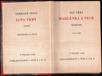 Jan Vrba: Madlenka z Pece