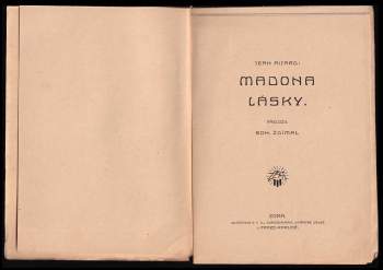 Jean Aicard: Madona lásky