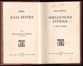 Julius Zeyer: Maeldunova výprava a jiné povídky