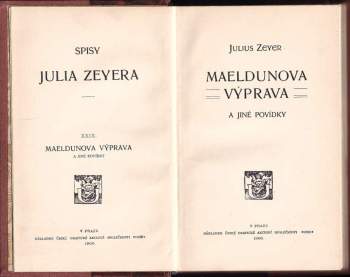 Julius Zeyer: Maeldunova výprava a jiné povídky
