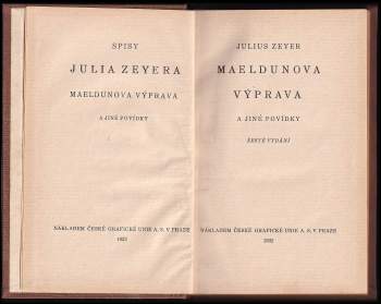 Julius Zeyer: Maeldunova výprava a jiné povídky