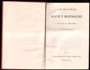 Jan Hajšman: Mafie v rozmachu