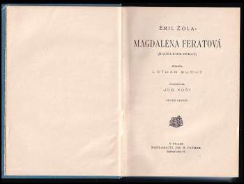 Émile Zola: Magdalena Feratová