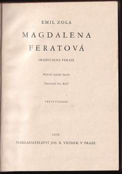 Émile Zola: Magdalena Feratová