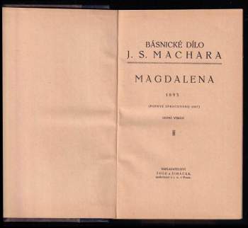 Josef Svatopluk Machar: Magdalena