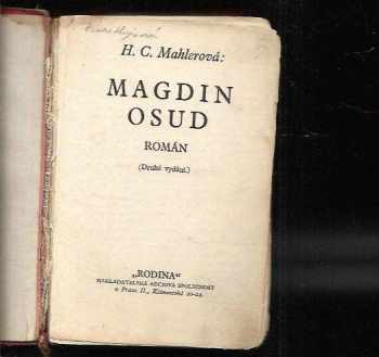 Hedwig Courths-Mahler: Magdin osud : román