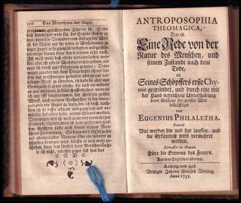 Thomas Vaughan: Magia Adamica Oder das Alterthum der Magie, als dererselben von Adam an herabwärts geleitete Erweisung, welcher eine gantz vollkommene Entdeckung des wahren Himmels, der Erden, oder derer Magorum, himmlischen Chaos und erste Materia aller Dinge zugefüget + Antroposophia Theomagica - Das ist Eine Rede Von Der Natur Des Menschen Und Seinem Zustande Nach Dem Tode