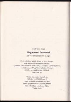 Eva Ulmer-Janes: Magie není čarování