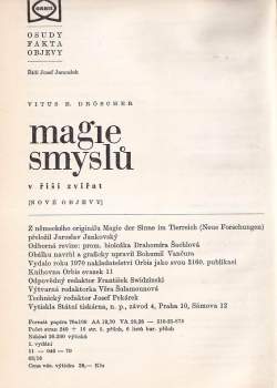 Vitus B Dröscher: Magie smyslů v říši zvířat