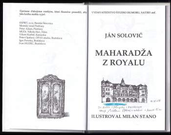 Ján Solovič: Maharadža z Royalu