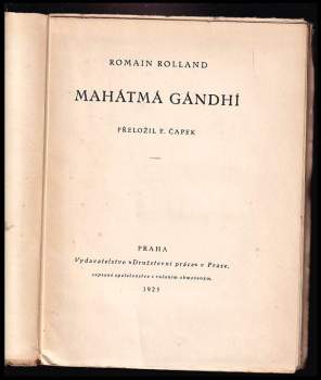 Romain Rolland: Mahátmá Gándhí