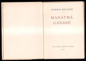 Romain Rolland: Mahátmá Gándhí