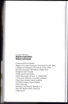 Maigret a lupič kliďas ; Maigret a informátor