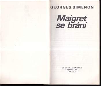 Georges Simenon: Maigret se brání