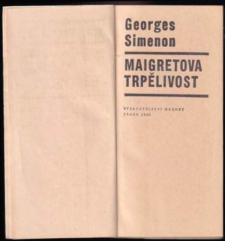 Georges Simenon: Maigretova trpělivost