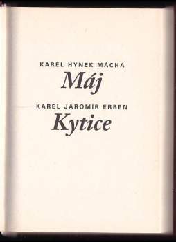 Karel Hynek Mácha: Máj, Kytice