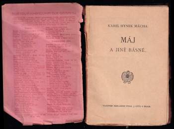 Karel Hynek Mácha: Máj a jiné básně