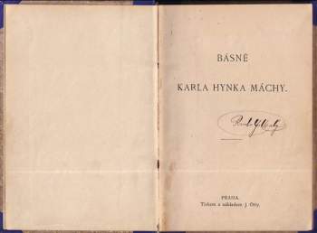 Karel Hynek Mácha: Máj a jiné básně