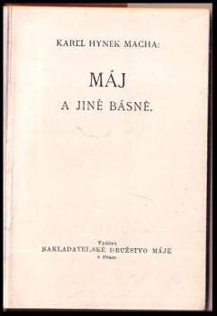 Karel Hynek Mácha: Máj a jiné básně