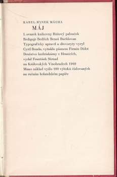 Karel Hynek Mácha: Máj