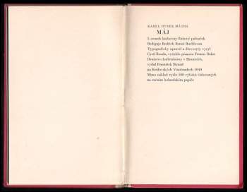 Karel Hynek Mácha: Máj